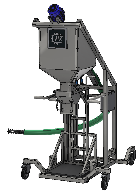 önfelszedő zsákológép